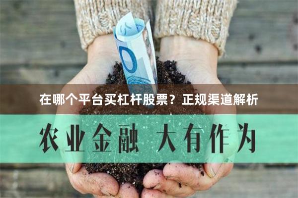 在哪个平台买杠杆股票？正规渠道解析